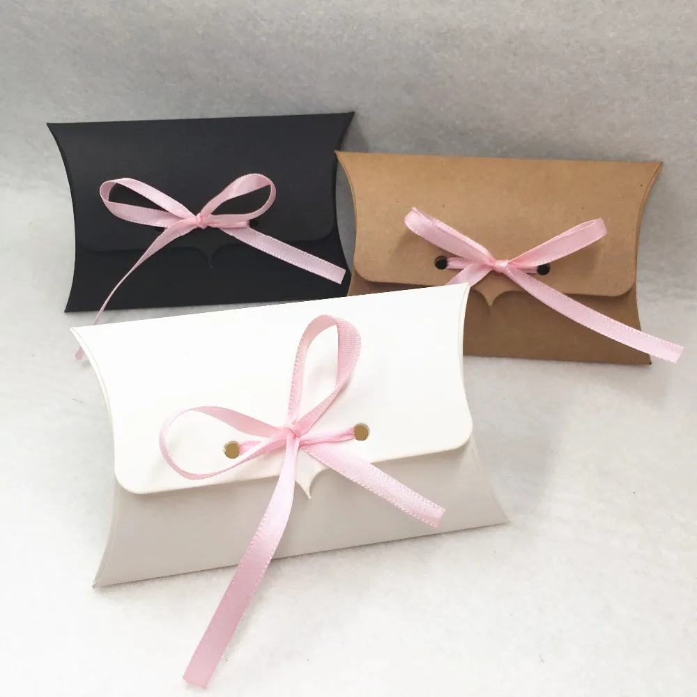 20 шт./лот Подарочная коробка для конфет бумажные коробки подушек подарочные