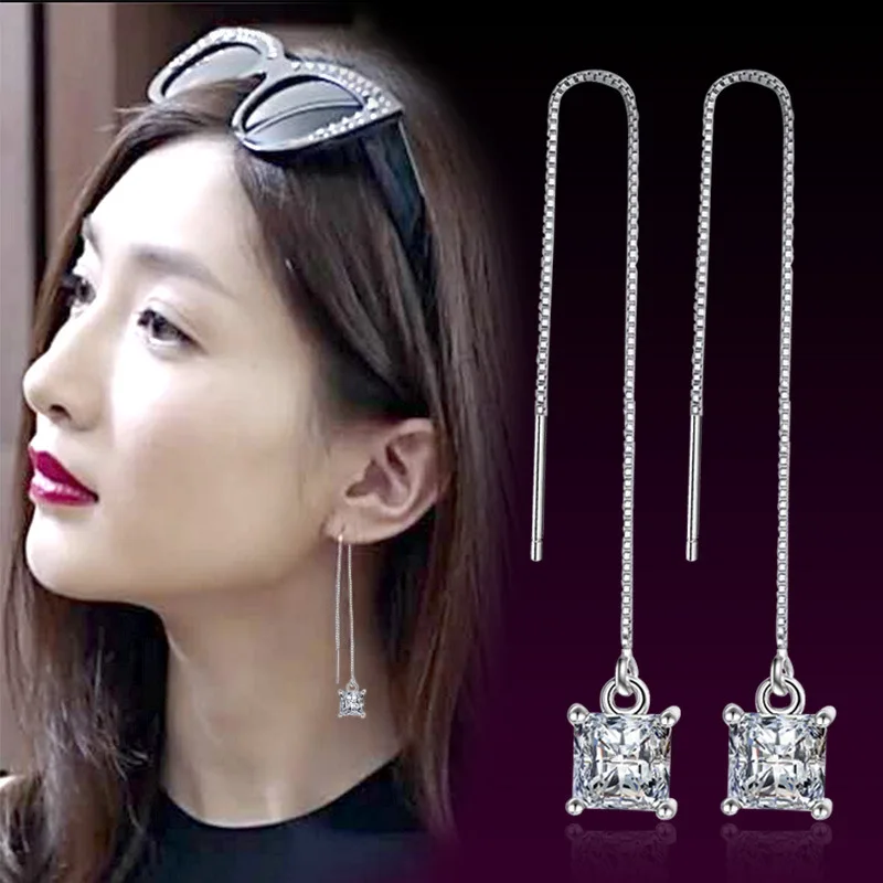 Wholesale Fashion Jewelry New Design Shiny Crystal 925 Sterling Silver Drop Earrings for Women Gift Hot Sale Drop Shipping
Wholesale Fashion Jewelry New Design Shiny Crystal 925 Sterling Silver Drop Earrings for Women Gift Hot Sale Drop Shipping