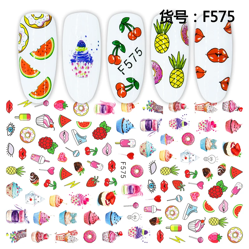 10pcs Nail Stickers 3D Nail Art Decals Adhesive Glitter Fruit Flower Jewelry Geometry Manicure Slider Decor Foil Tip
10pcs Nail Stickers 3D Nail Art Decals Adhesive Glitter Fruit Flower Jewelry Geometry Manicure Slider Decor Foil Tip