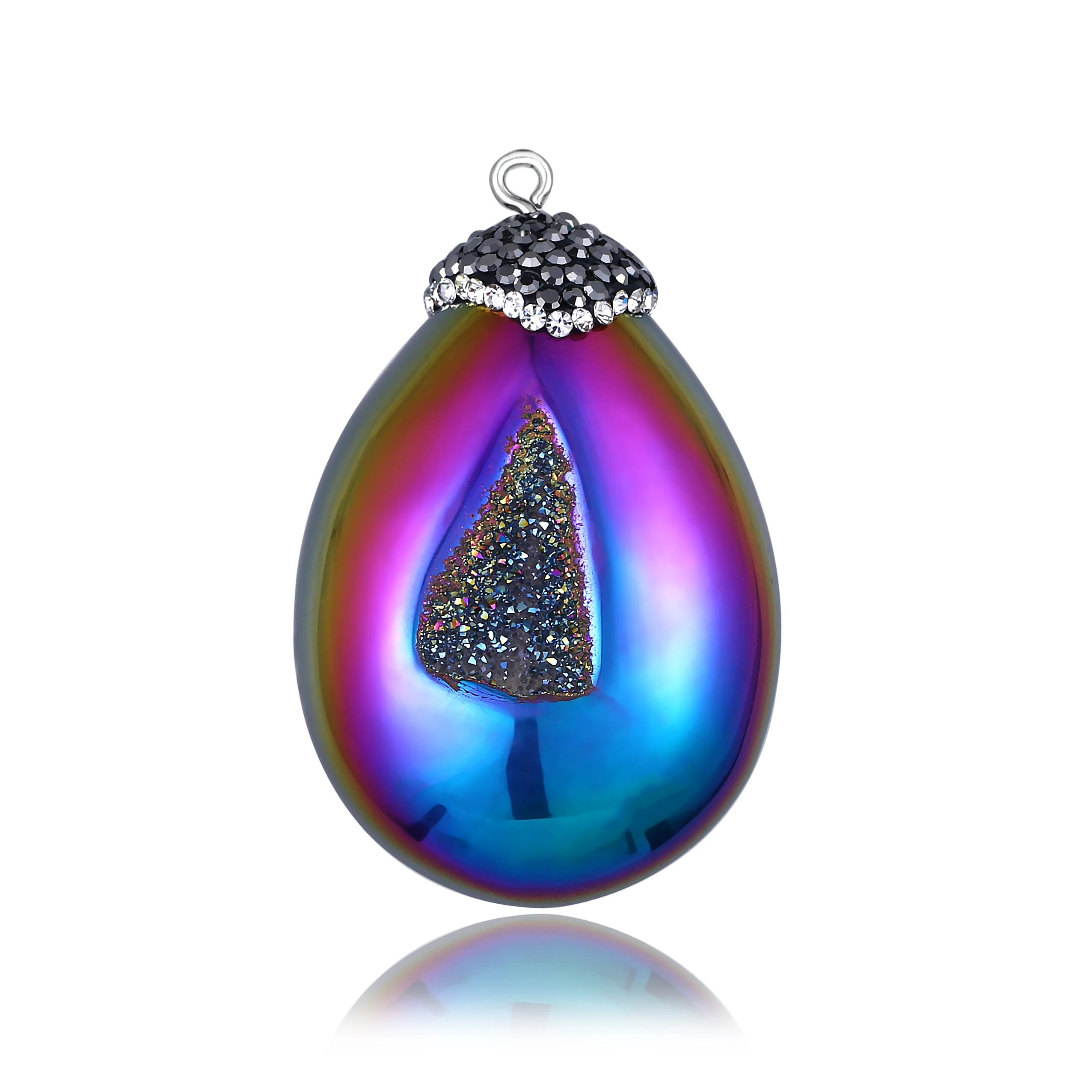 5PCS Unique Raw Mineral Titanium Rainbow Druzy Agates Pendants & Necklaces Handcraft Smooth Geode Druzy Pendants DIY Stone Charm
5PCS Unique Raw Mineral Titanium Rainbow Druzy Agates Pendants & Necklaces Handcraft Smooth Geode Druzy Pendants DIY Stone Charm