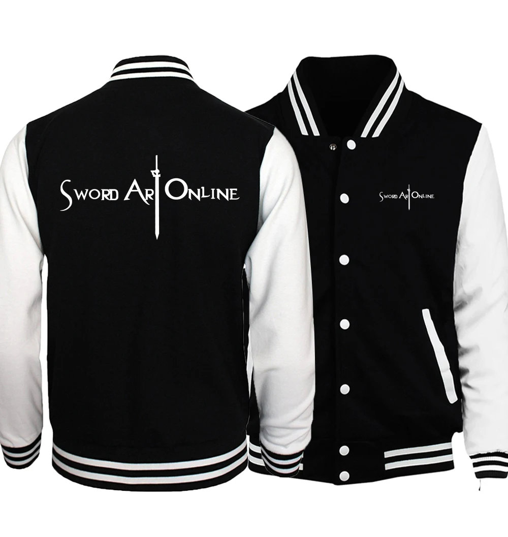 Anime Sword Art Online S.A.O Jackets Men 2020 Spring Fashion Men Coat High Quality Baseball Uniform Jacket Slim Fit Hoodies men
Anime Sword Art Online S.A.O Jackets Men 2020 Spring Fashion Men Coat High Quality Baseball Uniform Jacket Slim Fit Hoodies men