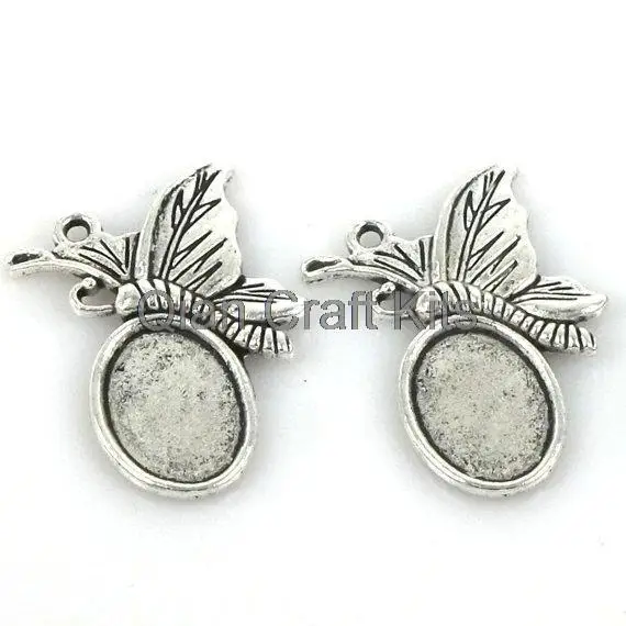 100pcs butterfly Cabochon Base Settings antique Silver Tone fit cameo gem of 10*14mm ,whole size 28*14mm
100pcs butterfly Cabochon Base Settings antique Silver Tone fit cameo gem of 10*14mm ,whole size 28*14mm