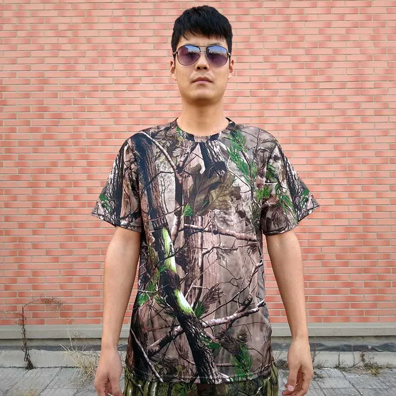 Men's Summer Camouflage T-Shirt Quick-dry Bionic Breathable Shirt Male Outdoor Hunting Shirt Camo T shirt Forest Bird Watching
Men's Summer Camouflage T-Shirt Quick-dry Bionic Breathable Shirt Male Outdoor Hunting Shirt Camo T shirt Forest Bird Watching