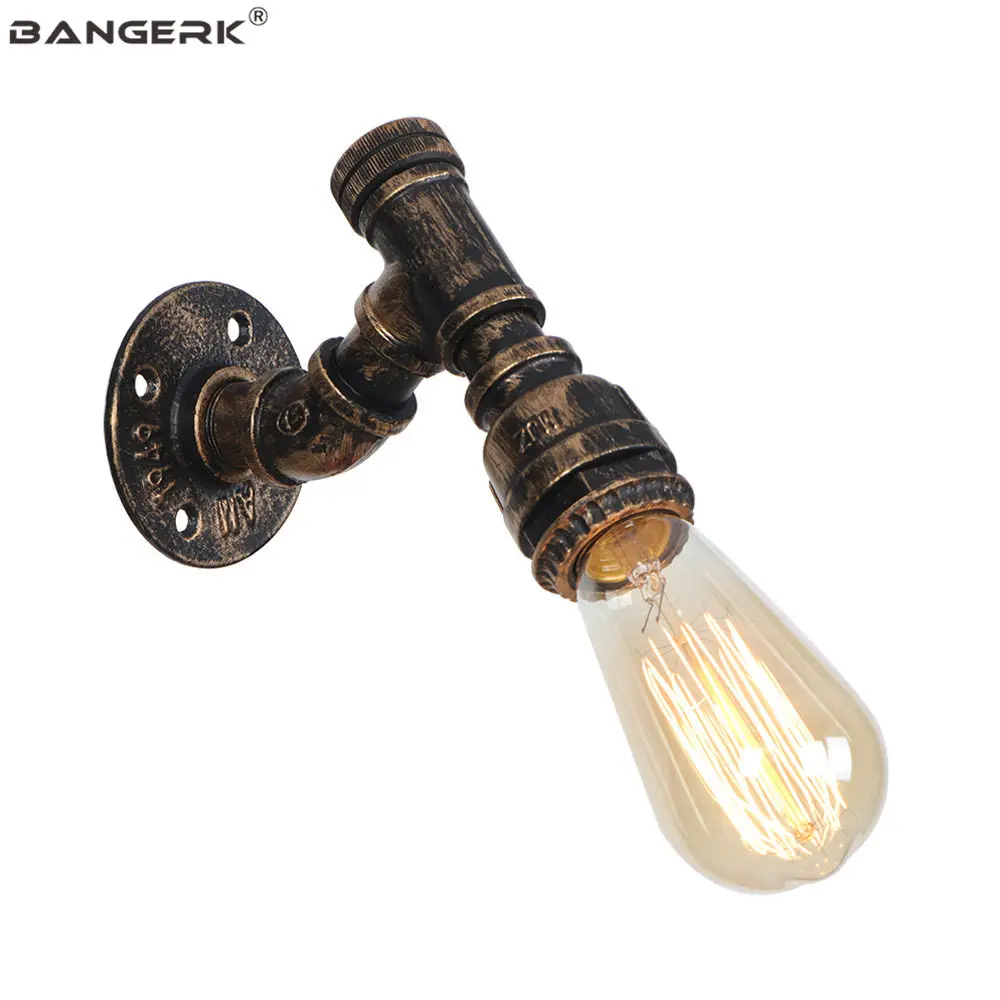 Vintage Water Pipe Wall Lights Switch Lamp Loft Decor Iron Wall Light LED Edison Sconce For Aisle Bedside Home Lighting
Vintage Water Pipe Wall Lights Switch Lamp Loft Decor Iron Wall Light LED Edison Sconce For Aisle Bedside Home Lighting