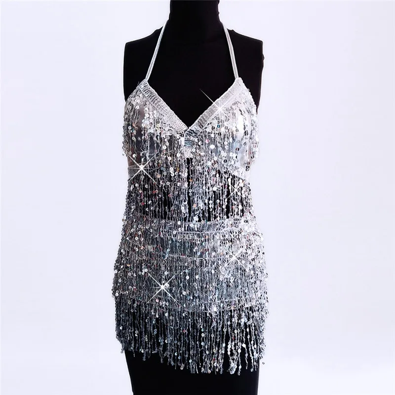 Sexy Sequins Women Set Draped Tassel Skirts Shiny Women Drawstring Night Club Beach Festival Club Wear Crop Top
Sexy Sequins Women Set Draped Tassel Skirts Shiny Women Drawstring Night Club Beach Festival Club Wear Crop Top