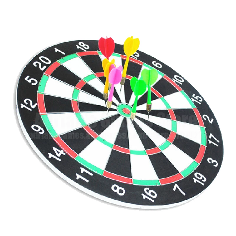 Дартс дротики с 6 дротики 12/15/17'' Dart board game Внутренние упражнения дарц Двойная сторона Дешевые для продажи!
Дартс дротики с 6 дротики 12/15/17'' Dart board game Внутренние упражнения дарц Двойная сторона Дешевые для продажи!