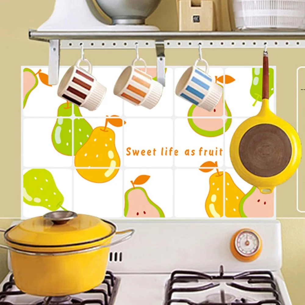 Pear Fruit Kitchen Decor Oil Proof High temperature Resistant Aluminum Foil Removable Tile Wall Stickers Decal Art
Pear Fruit Kitchen Decor Oil Proof High temperature Resistant Aluminum Foil Removable Tile Wall Stickers Decal Art