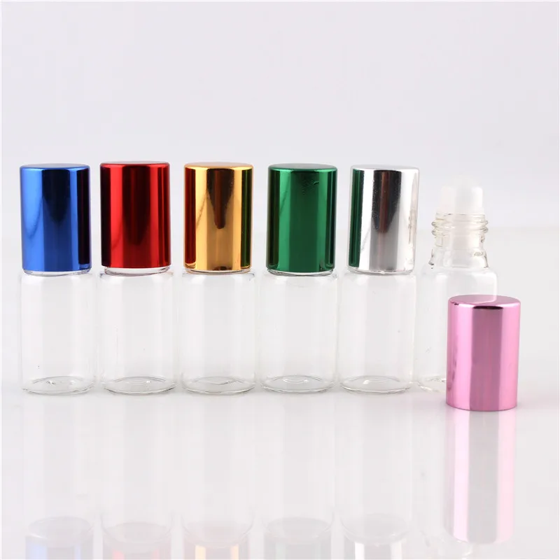 100 Pieces/Lot 5ML Travel Glass Roll on Perfume Bottle For Essential Oils Empty Cosmetic Case With Steel Beads
100 Pieces/Lot 5ML Travel Glass Roll on Perfume Bottle For Essential Oils Empty Cosmetic Case With Steel Beads
