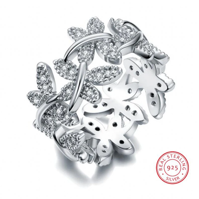 Size 5-10 Choucong 100% Pure 925 Sterling Silver Luxury Jewelry Butterfly Flower ring 5A CZ Women Wedding Band Finger Rings Gift
Size 5-10 Choucong 100% Pure 925 Sterling Silver Luxury Jewelry Butterfly Flower ring 5A CZ Women Wedding Band Finger Rings Gift