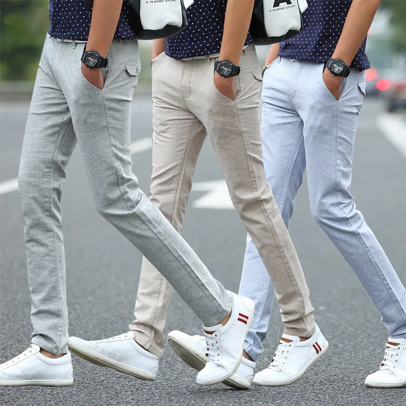 2021 spring cotton and linen stretch men's casual trousers thin section comfortable and breathable straight trousers
2021 spring cotton and linen stretch men's casual trousers thin section comfortable and breathable straight trousers