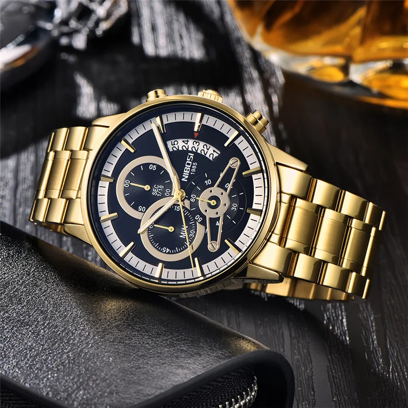 Popular NIBOSI Relogio Masculino Men Watches Luxury Brand Business Quartz Chronograph Watch Male Fashion Steel Waterproof Watch
Popular NIBOSI Relogio Masculino Men Watches Luxury Brand Business Quartz Chronograph Watch Male Fashion Steel Waterproof Watch