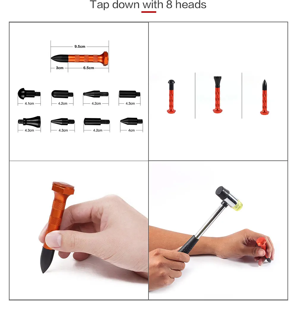 Furuix Car Repair Tools Knock Down paintless dent removal tools repair kit dents for auto body
Furuix Car Repair Tools Knock Down paintless dent removal tools repair kit dents for auto body