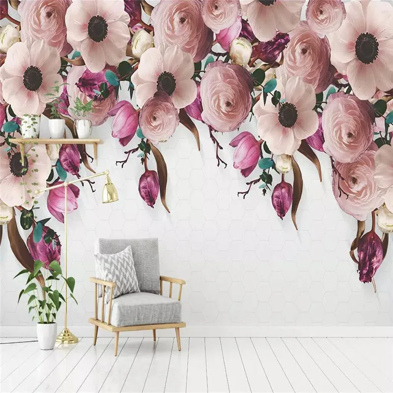 Hand-painted rose TV bed head background wall professional production murals wholesale wallpaper mural poster photo wall
Hand-painted rose TV bed head background wall professional production murals wholesale wallpaper mural poster photo wall