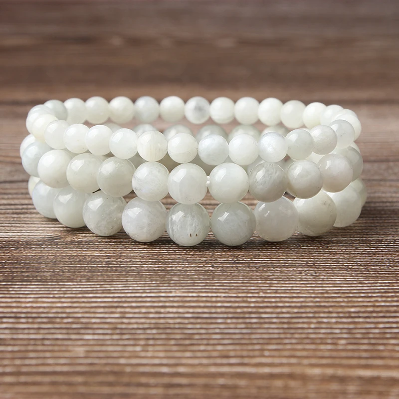 Natural Bracelet 8mm White Moonstone Stone Beads Bracelet Bangle Fit For DIY Jewelry Women And Men Meditation Amulet Accessories
Natural Bracelet 8mm White Moonstone Stone Beads Bracelet Bangle Fit For DIY Jewelry Women And Men Meditation Amulet Accessories