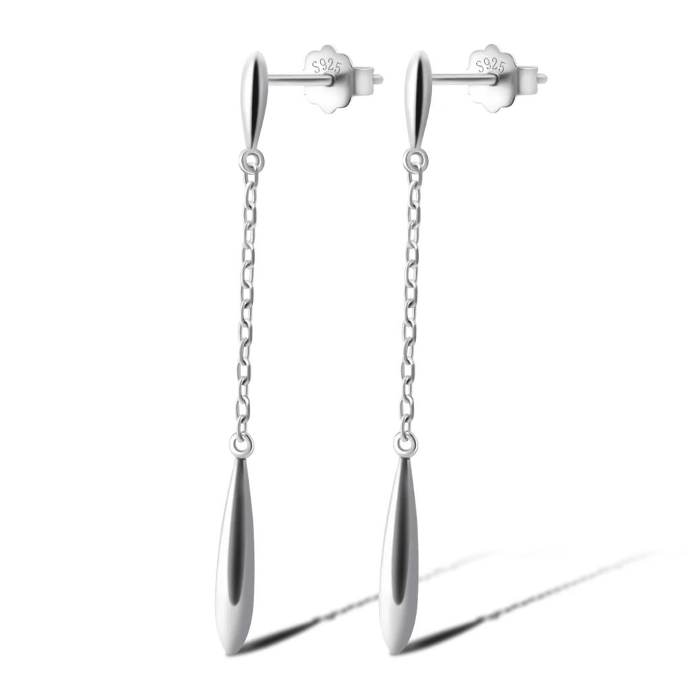 Wholesale 925 Sterling Silver Jewelry Fashion Tassle Waterdrop Earrings Jewellery Women for Wedding Party Gift Sport
Wholesale 925 Sterling Silver Jewelry Fashion Tassle Waterdrop Earrings Jewellery Women for Wedding Party Gift Sport