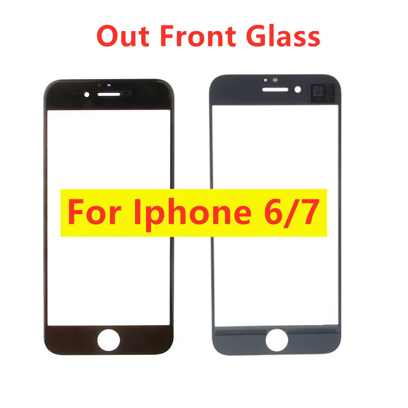 Переднее стекло качества AAA для iPhone 6 plus 6s 7 сменная стеклянная панель внешнее |