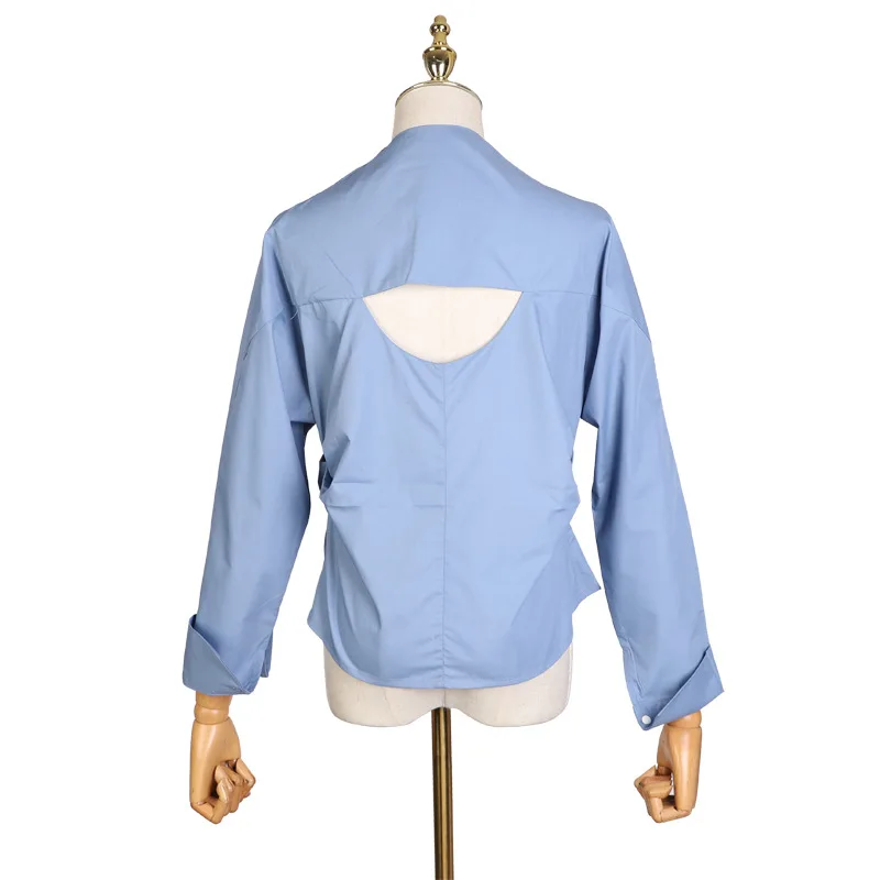 OXANT Sexy Hollow Out Women's Shirt Blouse Backless Long Sleeve Lace up Shirts Tops Female 2019 Autumn Fashion Clothes
OXANT Sexy Hollow Out Women's Shirt Blouse Backless Long Sleeve Lace up Shirts Tops Female 2019 Autumn Fashion Clothes