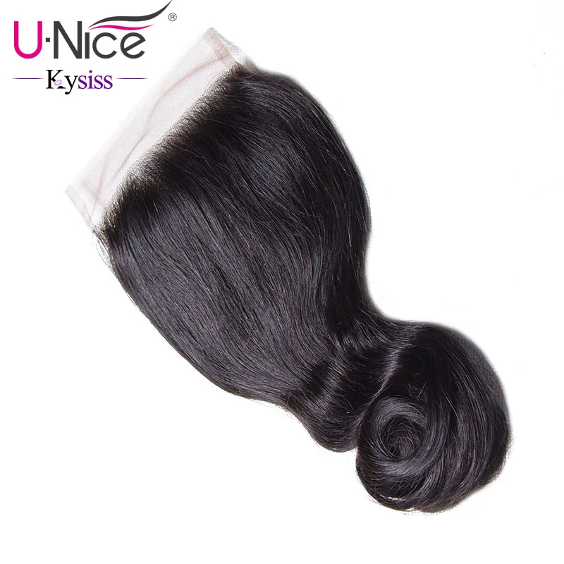 Волосы UNice Kysiss серии перуанские свободные волнистые кружева закрытие свободная