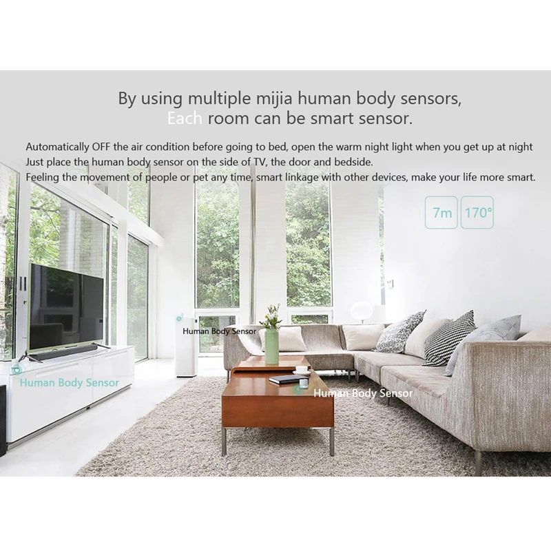Оригинальный Xiaomi Mijia IR интеллектуальный датчик человеческого тела Умный