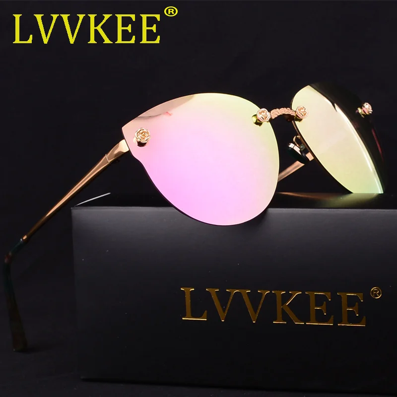 2020 LVVKEE Luxury Cat Eye Sunglasses Ladies Vintage brand Designer pink Lattice Mirror Sun Glasses uv400 oculos de sol with box
2020 LVVKEE Luxury Cat Eye Sunglasses Ladies Vintage brand Designer pink Lattice Mirror Sun Glasses uv400 oculos de sol with box