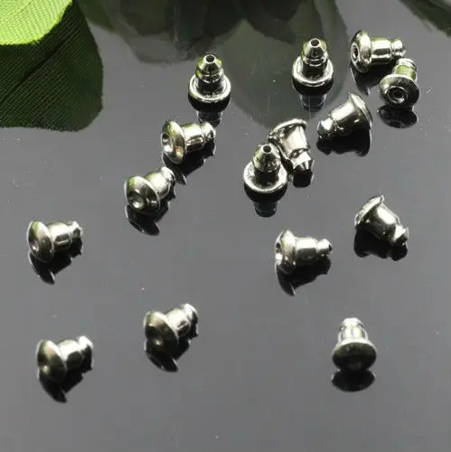 1000piece Wholesale Rhodium Silver Plated Earring Back Stoppers-Ear Post Nuts Findings and Settings for Earring Studs
1000piece Wholesale Rhodium Silver Plated Earring Back Stoppers-Ear Post Nuts Findings and Settings for Earring Studs