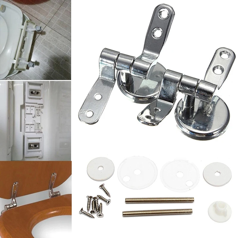Alloy Replacement Toilet Seat Hinges Mountings Set Chrome with Fittings Screws For Toilet Accessories
Alloy Replacement Toilet Seat Hinges Mountings Set Chrome with Fittings Screws For Toilet Accessories