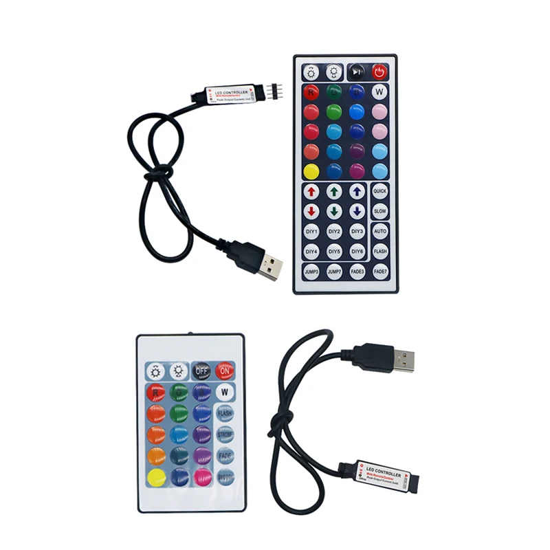 DC 5V 12A USB Controller RF Wireless Remote Control Dimmer mini 24KEY 44keys For 5050/2835/3528 RGB Led Strips SZYOUMY
DC 5V 12A USB Controller RF Wireless Remote Control Dimmer mini 24KEY 44keys For 5050/2835/3528 RGB Led Strips SZYOUMY
