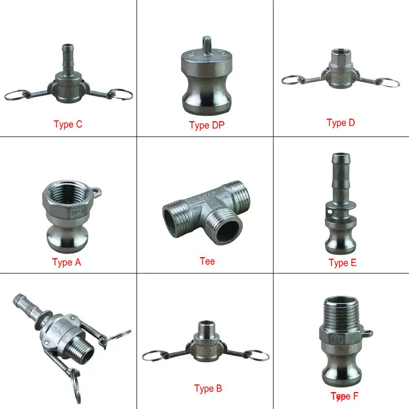 304SS 1/2 "Camlock БЫСТРОРАЗЪЕМНАЯ камера и паз фитинги для Домашнего Пива пивной