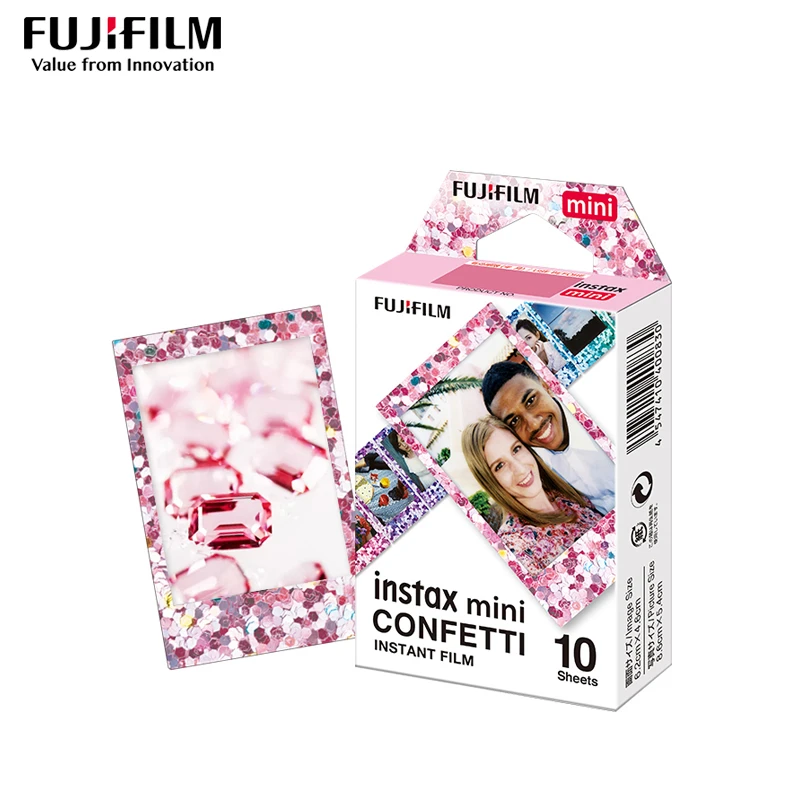 Новинка 2019 г. пленка Fujifilm Instax Mini 8 9 с конфетти дизайнерская для Fuji 7s 25 26 70 90