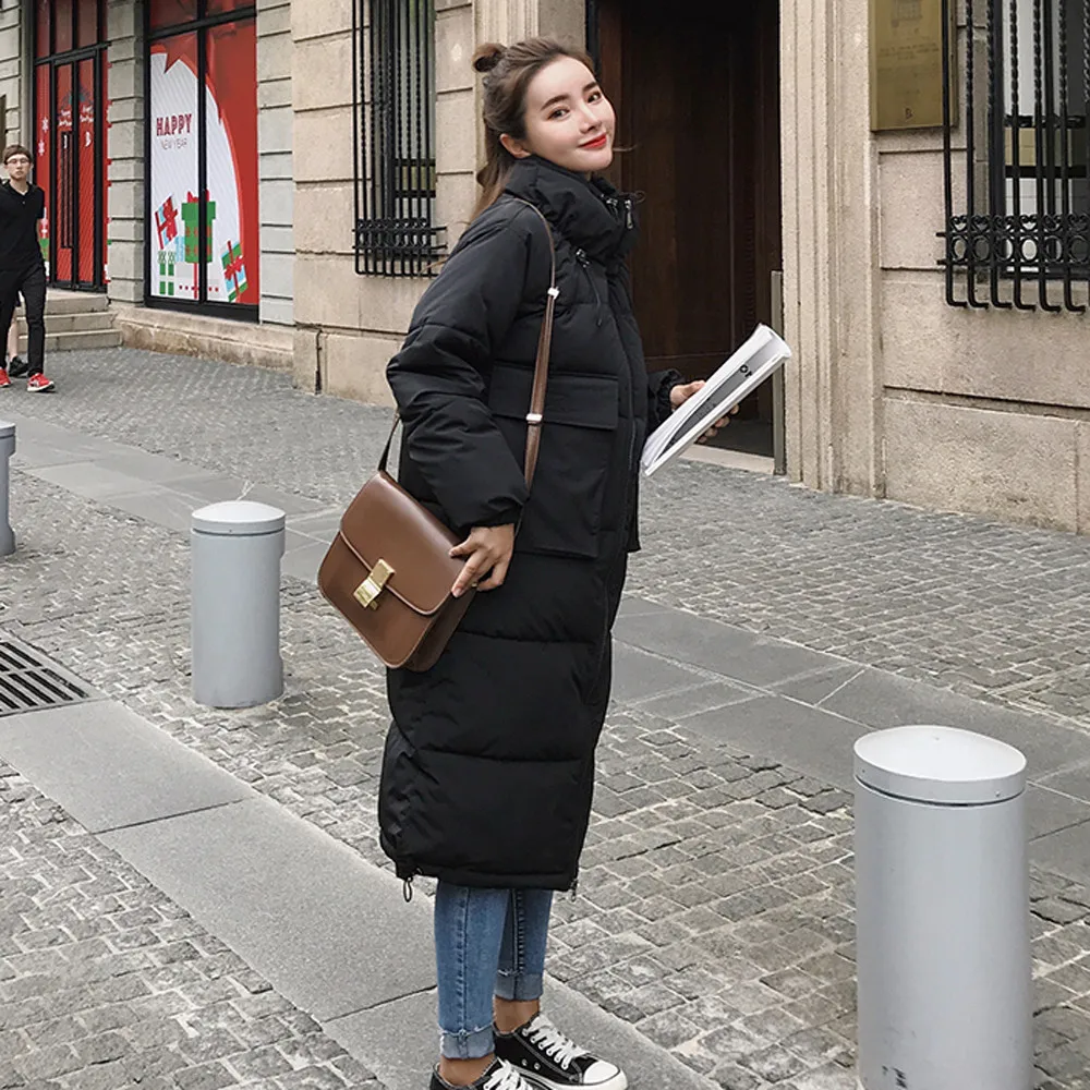 Winter Parkas Women Winter Nice Female Coat Overcoat Casual Long Jacket Women Stand Neck Loose Outwear Winter Casaco Feminino
Winter Parkas Women Winter Nice Female Coat Overcoat Casual Long Jacket Women Stand Neck Loose Outwear Winter Casaco Feminino