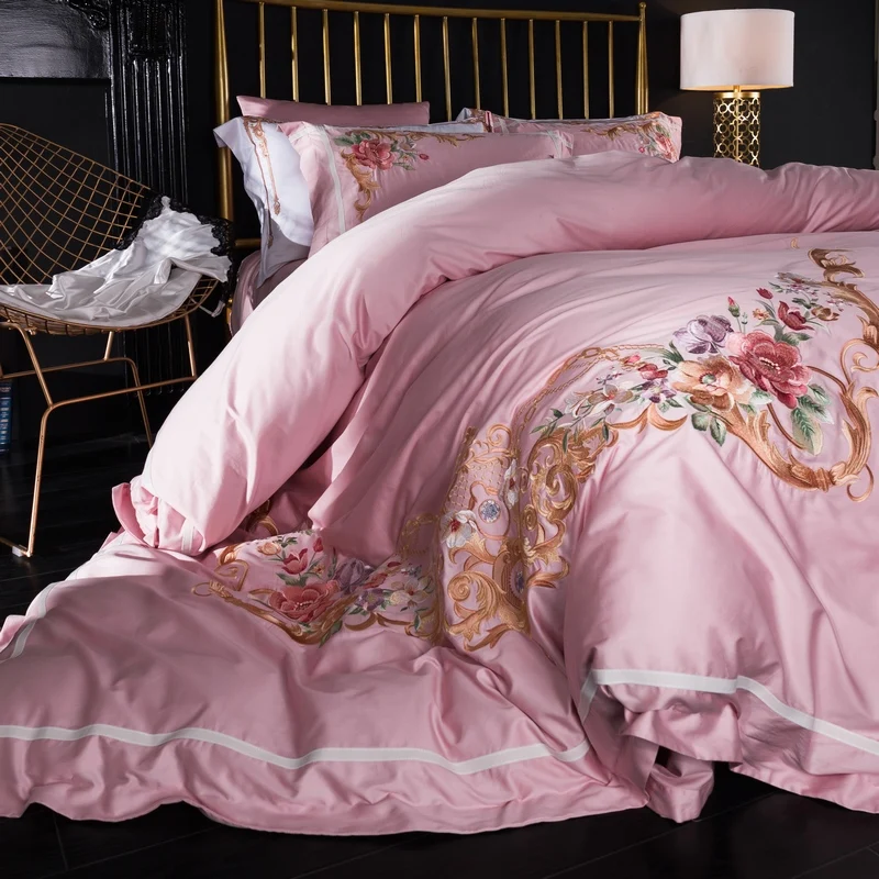 4 Pcs Bedding Set 80S Long Staple Cotton Luxury Bed Linen Palace Duvet Cover Pillowcases Bedspread Queen King Size
4 Pcs Bedding Set 80S Long Staple Cotton Luxury Bed Linen Palace Duvet Cover Pillowcases Bedspread Queen King Size