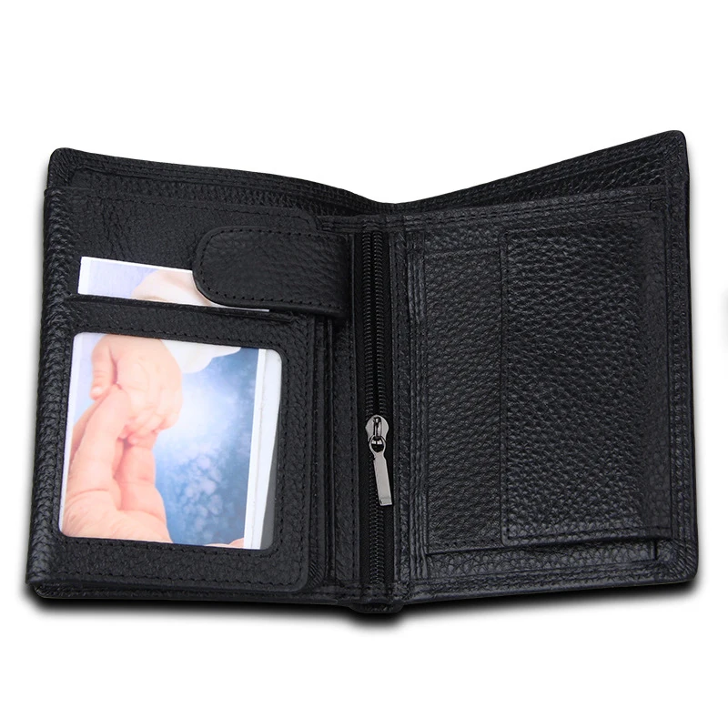 BONAMIE Cow Leather Men Wallet RFID Blocking Credit Card Holder Male Black Genuine Leather Purse Money Pocket Coin Purses Brand
BONAMIE Cow Leather Men Wallet RFID Blocking Credit Card Holder Male Black Genuine Leather Purse Money Pocket Coin Purses Brand