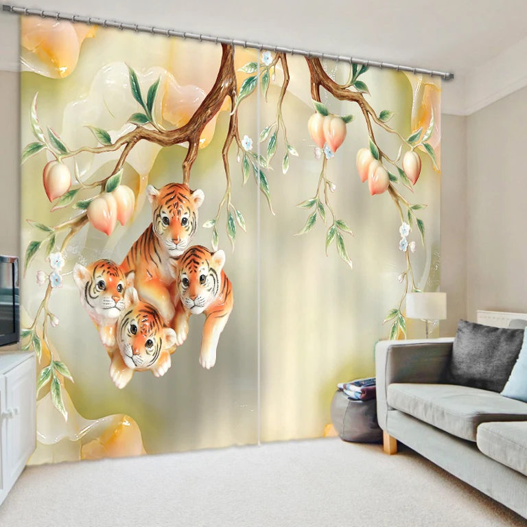The Cute Tigers Tree 3D Printing Curtains With Bedding Room Living Room or Hotel Cortians Thick Sunshade Window Curtains
The Cute Tigers Tree 3D Printing Curtains With Bedding Room Living Room or Hotel Cortians Thick Sunshade Window Curtains