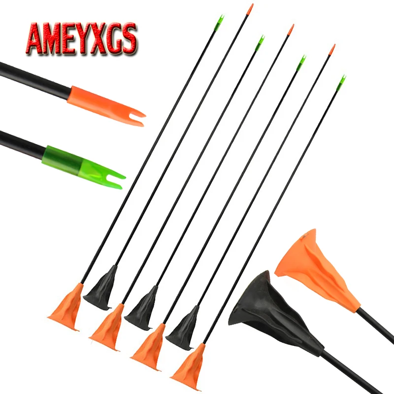 9/12pcs 26/27inch Archery Sucker Arrows Fiberglass Arrow Shaft Children Safety Rubber Arrowhead Kids Shooting Game Accessories
9/12pcs 26/27inch Archery Sucker Arrows Fiberglass Arrow Shaft Children Safety Rubber Arrowhead Kids Shooting Game Accessories