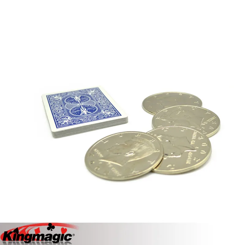 Манипуляционные монеты волшебные трюки реквизит игрушки крупным планом Magia с
