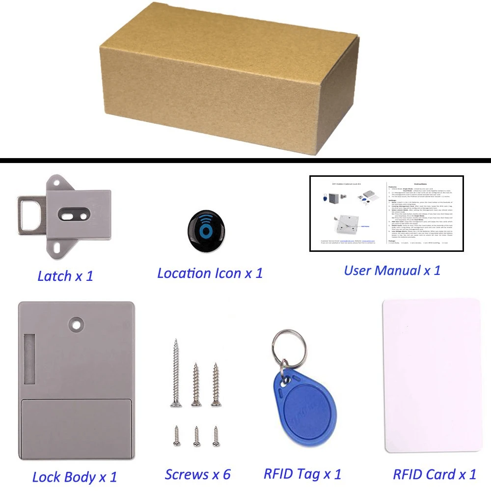 SHGO-невидимый скрытый замок для шкафа с интеллектуальным датчиком и RFID гардероба