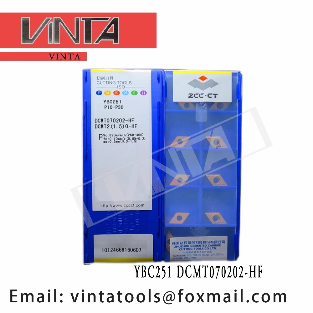Бесплатная доставка Высокое качество 10 шт./лот YBC251 YBG202 DCMT070202 HF ЧПУ карбид
