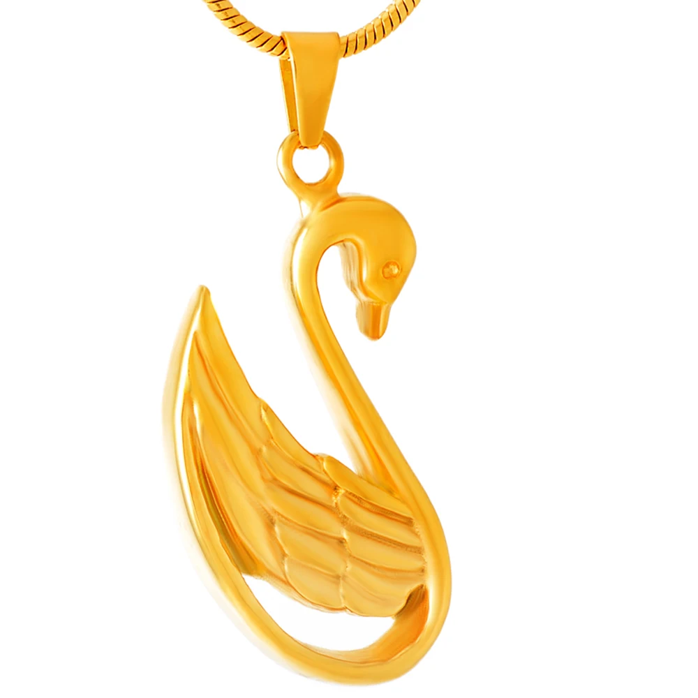 LK8204 Gold White swan ash Jewelry Necklace Elegant Girls Stainless Steel Cremation Jewelry For Ashes MemorialPet Urn Necklace
LK8204 Gold White swan ash Jewelry Necklace Elegant Girls Stainless Steel Cremation Jewelry For Ashes MemorialPet Urn Necklace