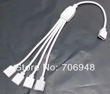 4ports for RGB Led Strip controller connector, RGB controller Splitter, RGB Strip HUB, led connector
4ports for RGB Led Strip controller connector, RGB controller Splitter, RGB Strip HUB, led connector
