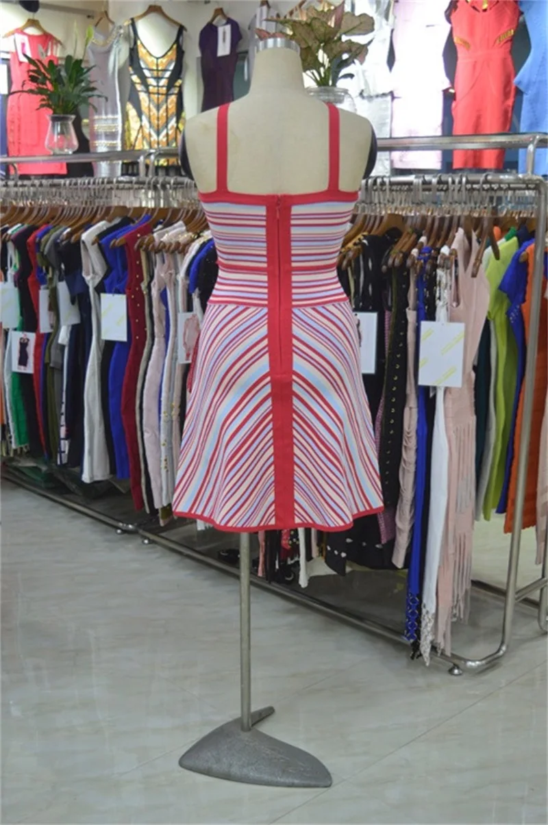 Wholesale Chic Women Spaghetti Strap Dress Colorful Striped Sexy Cutout Vestido 2018 Summer Cocktail Party Club Bandage Dresses
Wholesale Chic Women Spaghetti Strap Dress Colorful Striped Sexy Cutout Vestido 2018 Summer Cocktail Party Club Bandage Dresses