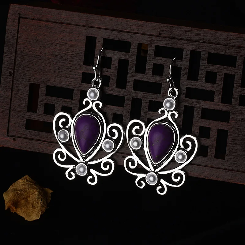 Female Earrings Antique Vintage Jewelry Purple Moonstone Earrings for Women Fashion Jewelry Accessories Gifts
Female Earrings Antique Vintage Jewelry Purple Moonstone Earrings for Women Fashion Jewelry Accessories Gifts