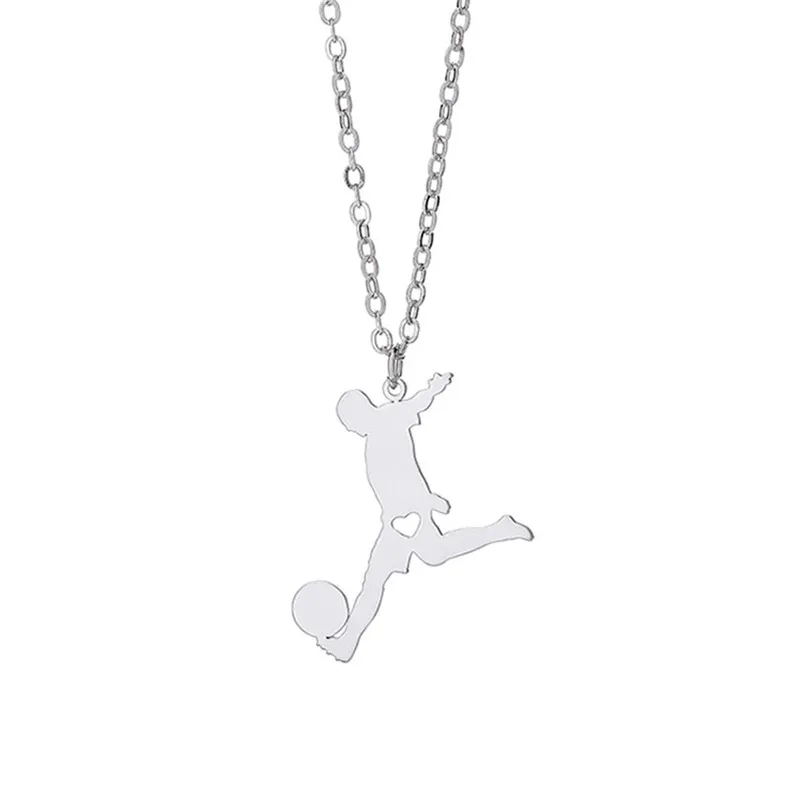 Elfin 2019 Trendy Stainless Steel Football Player Necklace High Quality Sports Pendant Necklace Sport Jewellery Gift
Elfin 2019 Trendy Stainless Steel Football Player Necklace High Quality Sports Pendant Necklace Sport Jewellery Gift