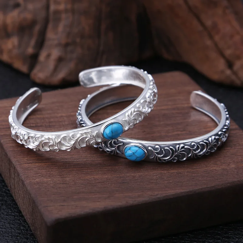 Wholesale S925 Sterling Silver Jewelry Retro Thai Silver Fashion Popular Eternal Vine Male And Female Gift Bracelet Homme
Wholesale S925 Sterling Silver Jewelry Retro Thai Silver Fashion Popular Eternal Vine Male And Female Gift Bracelet Homme