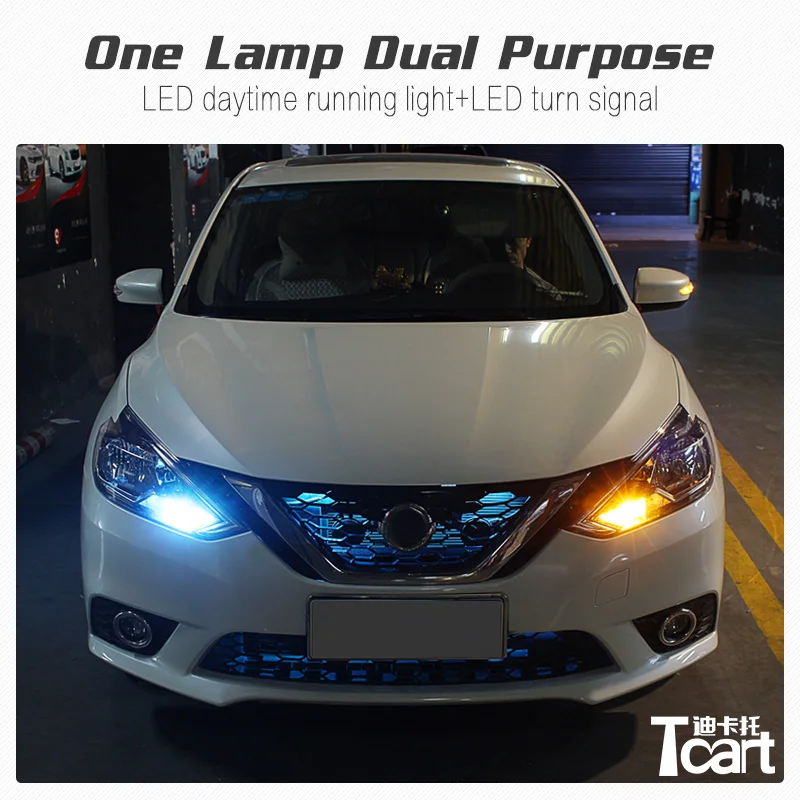 Tcart led drl lights 1156 PY21W For Nissan sentra b17 2012 2015 2018 daytime running light with turn lights car Accessories
Tcart led drl lights 1156 PY21W For Nissan sentra b17 2012 2015 2018 daytime running light with turn lights car Accessories