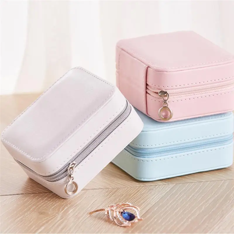 Small Multifunction PU Leather Storage Organizer Jewelry Box Portable Travel Case | Дом и сад