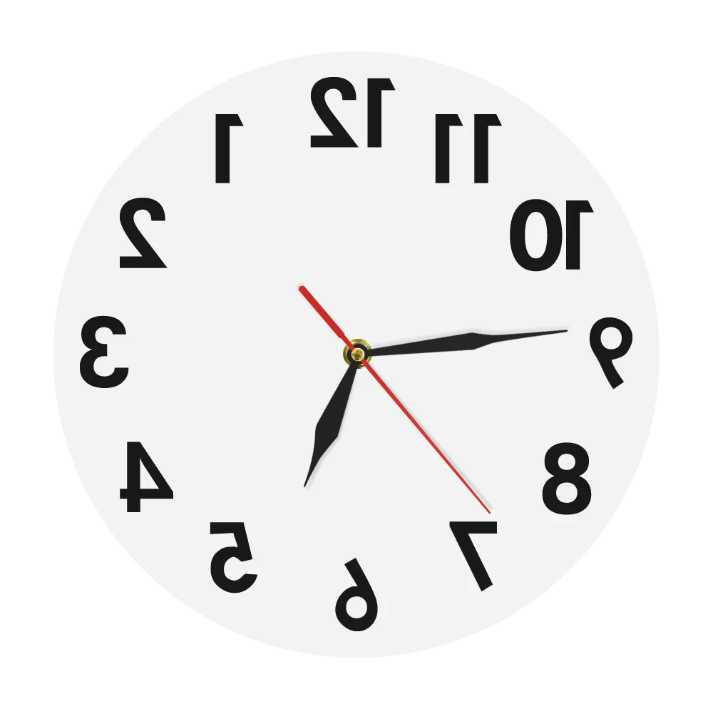 Reverse Wall Clock Unusual Numbers Backwards Modern Decorative Clock Watch Excellent Timepiece For Your Wall
Reverse Wall Clock Unusual Numbers Backwards Modern Decorative Clock Watch Excellent Timepiece For Your Wall
