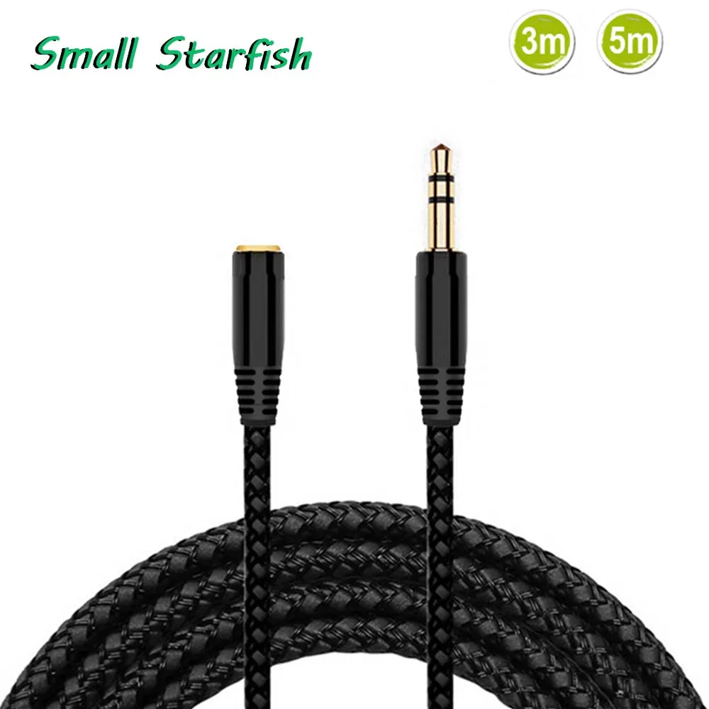 3.5mm Stereo Audio Earphone Extension Cable 5m/3m Ultra Long for Male To Female Earphone Headphone Computer Cellphone MP3/4
3.5mm Stereo Audio Earphone Extension Cable 5m/3m Ultra Long for Male To Female Earphone Headphone Computer Cellphone MP3/4