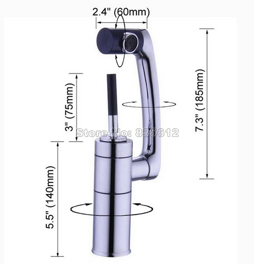 Swivel Spout Polished Chrome Bathroom Basin & Vessel Sink Faucet Single Handle Mixer Tap Deck Mounted Single Hole Wnf059
Swivel Spout Polished Chrome Bathroom Basin & Vessel Sink Faucet Single Handle Mixer Tap Deck Mounted Single Hole Wnf059