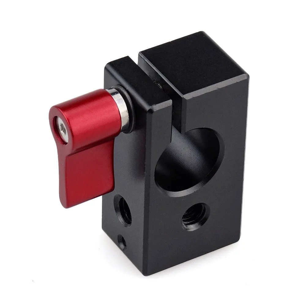 MAGICRIG стержневой зажим 15 мм рельсовый с резьбой 1/4 " 20 красная ручка для DSLR