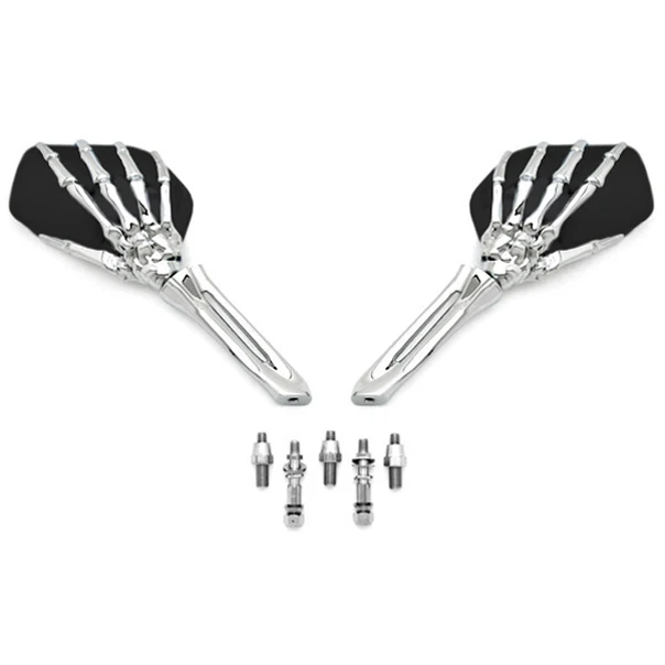 Free Shipping Black/BlackChrome Skeleton Hand Motorcycle Mirrors For Kawasaki ZX10R 2004-2008
Free Shipping Black/BlackChrome Skeleton Hand Motorcycle Mirrors For Kawasaki ZX10R 2004-2008